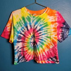 New! Hanes Classic Large Womens Colorful Tiedye Crop Top was just added to eBay. Check it out! #eBay #eBaySeller Summer Tie Dye T-shirt With Rainbow Print, Multicolor Rainbow Print T-shirt For Summer, Tie Dye Rainbow Print T-shirt For Summer, Summer Rainbow Print Tie Dye T-shirt, Fun Tie Dye Tops For Summer, Fun Tie-dye Tops For Summer, Fun Tie Dye Summer Tops, Summer Fun Tie Dye Tops, Multicolor Rainbow Print Tops For Festivals