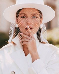 #weddingveil #weddinghat #fedorahat How To Be Classy, White Fedora Hat, White Fedora, Classy Lifestyle, Classy People, Be Classy, High Value Woman, Amal Clooney, Birdcage Veil