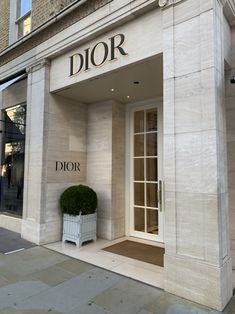 the entrance to a store called dior