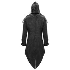 Feeling nostalgic about the first time you watched The Lost Boys? We got you! This punk coat is not only comfortable to wear because of its twill suede interior but modish with its impeccable contemporary vampire chic style too. The lapels are devoured and match the aesthetic perfectly. The hood is detachable too! Product Specifications: Style: Punk, Gothic Fabric: 95% Polyester, 5% Synthetic Leather Vampire Chic, Gothic Fabric, Leather T Shirt, Punk Man, Mode Steampunk, Long Coat Men, Punk Men, Goth Guys, The Lost Boys