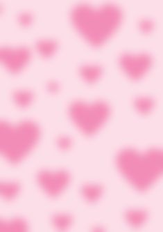 a pink background with small hearts in the shape of heart's on top and bottom