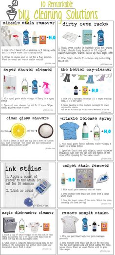 the instructions for cleaning and disinfecting items in this poster are shown below