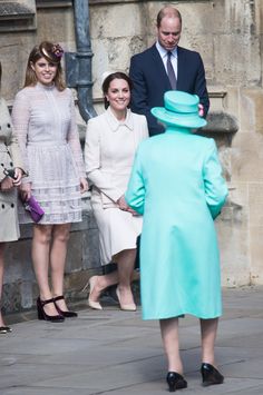 the royal family are all smiles as they walk together