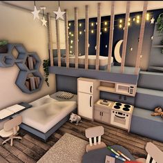 Adopt Me Small House Ideas, Bloxburg Bedroom Ideas, Bloxburg Beach House, Bloxburg Bedroom, House Plans With Pictures, House Decals