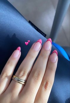 Nail Diy Designs, Cute Pink Nail Designs, Trendy Short Nail Designs, Nail Paint Ideas, Nail Art Short, Hello Nails, Simple Gel Nails, Summery Nails, Casual Nails