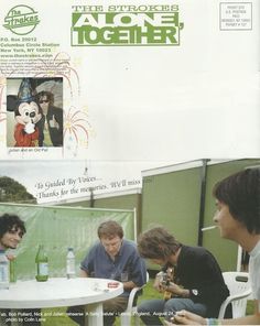 an ad for the stoners featuring three young men sitting at a table