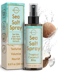 PRICES MAY VARY. Boost Volume and Texture - O Naturals Sea Salt Spray for men and women is all you need to enhance your natural waves and curls. Our texturizing spray is a must-have among women and mens hair products and curly hair products, for those seeking a casual yet refined look. Only Natural Ingredients - Infused with sea kelp, aloe vera, and red algae extracts, this hairspray not only styles but also nourishes. Sea kelp aids in achieving the perfect wave, aloe vera hydrates the scalp, wh Mens Hair Products, Wavy Hair Products, Salt Spray Hair, Sea Salt Spray For Hair, Volumizing Spray, Sea Salt Spray, Sea Kelp, Red Algae, Texturizing Spray