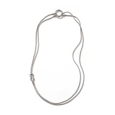 Love Knot Convertible Necklace, Silver, 1.8MM|NB900908 Convertible Necklace, John Hardy Jewelry, Double Chain Necklace, Von Maur, Woven Chain, Chain Silver, John Hardy, Double Chain, Love Knot