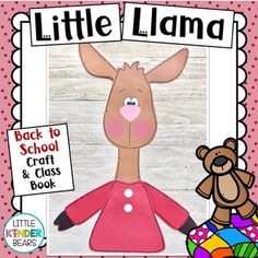 a little llama craft with a teddy bear