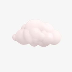 a white cloud floating in the sky on a light gray background, with only one cloud visible