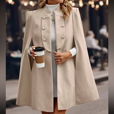 Mantel Cape, Preppy Prom, Coachella Dress, Cape Jacket, Women Overcoat, Cape Coat, Woolen Coat, Swim Dress, Ball Dresses