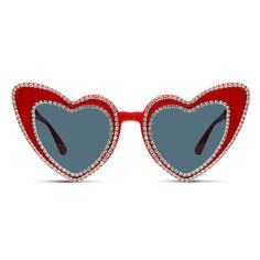 Introducing our Heart-Shaped Rhinestone Embellished Sunglasses, a glamorous and stylish accessory that combines the distinctive heart-shaped frames with dazzling rhinestone embellishments. These sunglasses are designed to add a touch of luxury and sophistication to your look while making a bold fashion statement.Elevate your style and add a touch of sparkle with the Heart-Shaped Rhinestone Embellished Sunglasses. Let the distinctive shape and dazzling rhinestone decorations make a statement and Elegant Heart-shaped Sunglasses With Tinted Lenses, Elegant Heart-shaped Tinted Sunglasses, Heart-shaped Sunglasses With Heart Print For Party, Heart-shaped Party Sunglasses With Heart Print, Valentine's Day Party Sunglasses With Tinted Lenses, Heart-shaped Sunglasses With Tinted Glass Lenses, Heart-shaped Glass Sunglasses With Tinted Lenses, Heart-shaped Tinted Glass Sunglasses, Elegant Heart-shaped Party Sunglasses