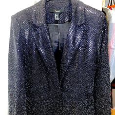 Nwt Never Worn! Black With Sequin Looks Like Glitter! Size Small Womens Spring Outerwear With Glitter For Night Out, Glitter Outerwear For Party Season Night Out, Glitter Outerwear For Party Season And Night Out, Glitter Outerwear For Night Out And Party Season, Winter Outerwear With Sequins, Forever 21 Winter Outerwear For Night Out, Forever 21 Outerwear For Winter Night Out, Chic Forever 21 Outerwear For Night Out, Chic Outerwear For Night Out By Forever 21