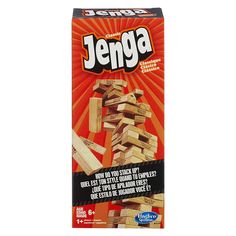 an unopened box of jennyga wood blocks