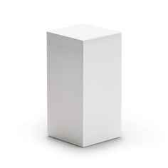 a white square object on a white background