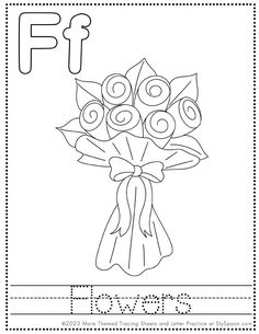 the letter f is for flowers worksheet