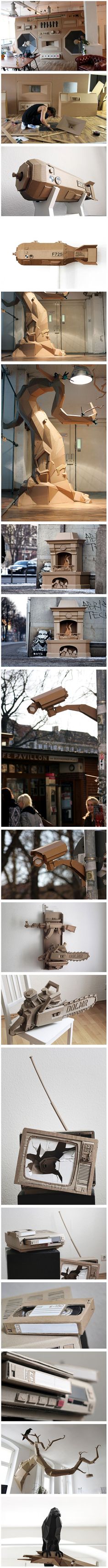 multiple images of different types of papers on the wall and in front of each other