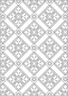 a black and white pattern that is very intricate