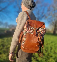 Leather Backpack Men, Large Tapestry, Backpack Vintage, Leather Backpack For Men