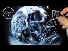 Channel Painting, Armature Sculpture, Airbrushing Ideas, Airbrush Skull, Air Brush Art, Airbrush Ideas, Realistic Skull, Painting Realistic