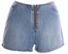 "♥ D E S C R I P T I O N ♥ Vintage 1990's zip front mid rise denim shorts. Made by GUESS ♥ S I Z E & M E A S U R E M E N T S ♥ Measurements taken across while garment laying flat and unstretched. Double measurement to get the all around. Length: 10\" Hips: 18\" Waist: 14.5\" Front rise: 9.5\" Inseam: 2.5\" ♥ Authenticity Guarantee ♥ All items sold in our shop are 100% guaranteed authentic vintage or your money back." Denim Zip Fly Shorts, Denim Jean Shorts With Zipper Closure, Summer Jean Shorts With Zip Fly, Casual Shorts With Zipper Closure, Denim Cutoff Shorts With Zipper Closure, Cutoff Denim Shorts With Zipper Closure, Casual Jean Shorts With Zipper Closure, Summer Light Wash Bottoms With Zipper Closure, Casual High Rise Shorts With Zipper Closure