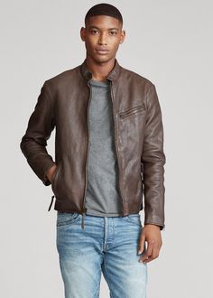 Ralph Lauren Cafe, Cafe Racer Jacket, Racer Jacket, Stylish Men Casual, Welcome To The World