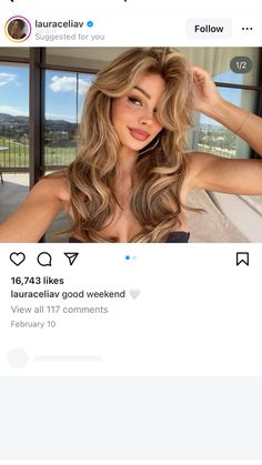 Light Blonde Hair Brown Eyes, Honey Blonde Highlights With Money Piece, Caramel Balayage Money Piece, Burnett To Blonde, Laura Celia Hair, Warm Tone Balayage, Blonde Hair On Mexican Women, Latina Blonde Hair Olive Skin, Hair Colors For Olive Skin