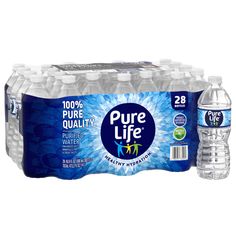 pure life water is shown in this image