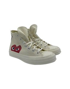 Converse Alta Off WhiteUnisex Fit: This product follows the Men's size chart. For accurate sizing, please contact our customer support teamGender: UnisexMaterial: OTHER FIBERSColor: BeigeMade in: ImportedProduct ID: CDG.P1K112.BEIGE5368*Import tax/duty will be calculated at checkout (If applicable) Beige Round Toe Sneakers With Logo, Beige Lace-up Sneakers With Logo, Cdg Play, Comme Des Garcons Play, Shoes Uk, Red Fox, Support Team, Comme Des Garcons, Converse