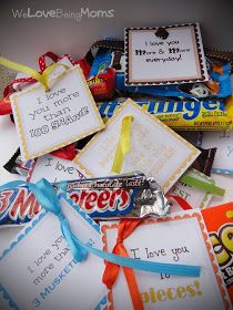 some kind of candy that is on top of a table and has writing on it