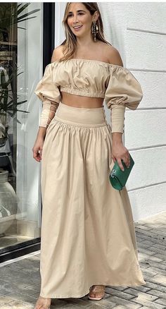 Crop Shirts For Women, Kampot, Fashionista Clothes, One Shoulder Tops, Dress Suits, Womens Fashion Casual, Long Skirt, Classy Outfits