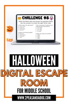 halloween digital escape room for middle school