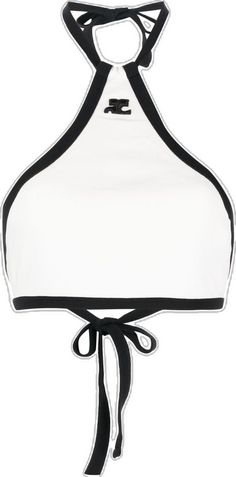 White Crop Top, Size Clothing, Patch Logo, Two Tone, Fashion Branding, White And Black, Crop Top, Crop Tops, How To Wear