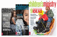 three children's magazine covers with one child on a sled and the other in snow gear