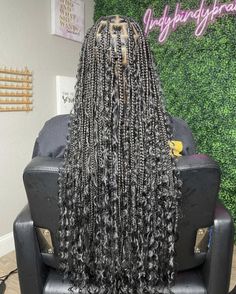 Braided Hairstyles Knotless Braids With Curls, Black Knotless Box Braids With Curls, Rasta Braids Black Women, Knotless Box Goddess Braids, Cute Goddess Braids, Braided Hairstyles For Black Women Goddess Braids, Goodness Knotless Braids, Goddess Braids Full