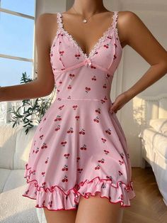 Pink Pyjamas, Fairy Dresses, Diy Clothes Design, Kawaii Fashion Outfits, Pretty Lingerie, Women Nightwear, Teenage Fashion Outfits