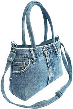 Sac Diy, Denim Handbags, Denim Purse