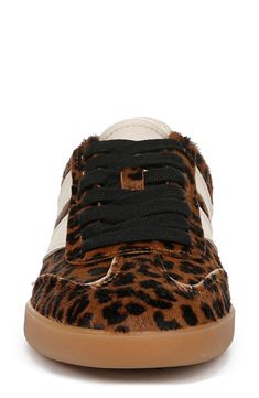 Add a retro footnote to your everyday 'fits with this dapper leather sneaker with contrast logo elements and a rubber traction sole. Cheetah Print is a Nordstrom-exclusive color Removable insole Leather upper and lining/rubber sole Imported Leather Working Group certified This product meets Nordstrom Responsible Sourcing and Manufacturing criteria: made with practices that meet higher environmental or social standards Leather Sneakers With Speckled Midsole For Fall, Sporty Brown Sneakers With Speckled Midsole, Retro High-top Sneakers With Textured Sole, Fall Low-top Sneakers With Rubber Sole, Fall Streetwear Sneakers With Contrast Sole, Fall Gum Sole Lace-up Sneakers, Low-top Sneakers With Speckled Midsole For Fall, Low-top Fall Sneakers With Speckled Midsole, Fall Low-top Sneakers With Speckled Midsole