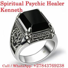 Ask Love Psychic, Call, WhatsApp: +27843769238 Obsidian Ring, Black Stone Ring, Engraved Flower, Flower Black, Black Onyx Ring, Mens Silver Rings, Zircon Ring, Unisex Ring, Fashion Ring