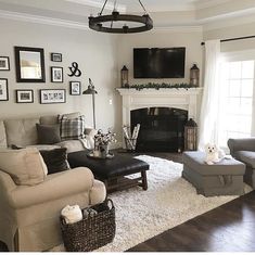 the living room is clean and ready to be used as a family room or den