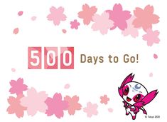 an animated pink bird with the words 5000 days to go