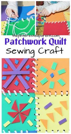 the instructions for how to make patchwork quilt sewing craft