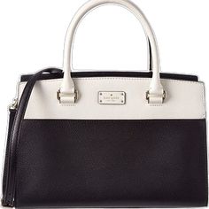 White Kate Spade Bag With Top Carry Handle, Kate Spade White Bag With Top Carry Handle, Elegant Black And White Bags For Daily Use, Classic White Kate Spade Bag, Classic White Kate Spade Shoulder Bag, White Kate Spade Shoulder Bag With Top Handle, Kate Spade White Shoulder Bag With Top Carry Handle, Formal White Kate Spade Bag, White Kate Spade Formal Bags