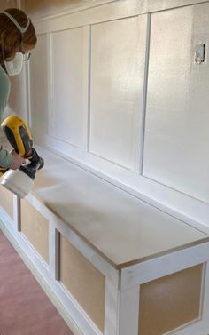 Small Dining Room Built In Bench, Built In Dining Bench, Diy Bench Seat, Built In Bench Seating, Bench Seating Kitchen, Wall Bench, Mudroom Storage Bench, Mudroom Bench Seat, Diy Storage Bench