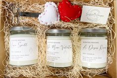 Scented Candles Gift Set - Create Your Own-Scented Designs Candle Company Candle Gift Sets, Gift Set Packaging, Candle Wick Trimmer, Wick Trimmer, 3 Candles, 2 Candles, Fruit Scent, Candle Gift Box, Handmade Soy Candle