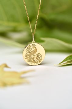 If you wish we can personalize your 14k Solid Gold Peacock Necklace. A Dainty and unique gift for Birthdays, Graduations, Weddings and Anniversaries. ● MATERIAL 14k SOLID GOLD ● Chain Length or Without Chain - Without Chain - 40 cm / 16 inches - 45 cm / 18 inches - 50 cm / 20 inches ● PENDANT SIZE [The jump ring (bail) is not included in the measurements] - 13 mm / 0.51 Inches diameter - 14 mm / 0.55 Inches diameter - 15.3mm / 0.6 Inches diameter - 16.5mm / 0.65 Inches diameter - 19 mm / 0.75 In Peacock Design Jewelry As Gift, Peacock Design Jewelry Gift, Peacock Design Jewelry For Gifts, Peacock Design Pendant Necklace As Gift, Peacock Design Pendant Necklace Gift, Elegant Peacock Design Necklace For Gift, Sterling Silver Peacock Design Jewelry, Sterling Silver Round Peacock Design Jewelry, Round Peacock Design Jewelry Gift