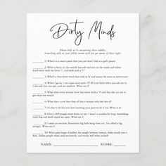 the dirty mudder poem is shown in black ink on a white paper with writing