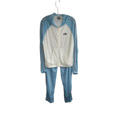 Very Nice 90s Baby Blue And White Nylon Mesh Tracksuit. Big Center Swoosh On The Back Of The Jacket! Very Comfortable Drawstring Waist Slit Hem Full Zip Jacket Lined Nylon Tracksuit, Nike Jersey, 90s Baby, Tracksuit Women, Nike Pants, Zip Jacket, Vintage Nike, Track Pants, Drawstring Waist