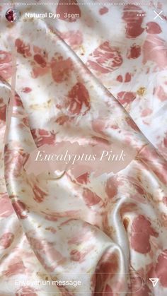 a pink and white floral print fabric