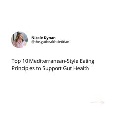 You've probably heard by now that the Mediterranean diet is one of the healthiest in the world, but may not know why. 🐟🍅🌾

This graphic by @the.guthealthdietitian breaks down the HOW and WHY for you! Swipe through for all the details. 👉

#mediterraneandiet #guthealth #microbiota #gutmicrobiome #thenutritioninstitute The Mediterranean Diet, Gut Microbiome, Mediterranean Diet, The Mediterranean, Gut Health, The Details, Diet